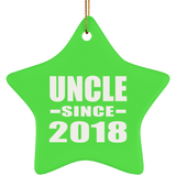 Uncle Since 2018 - Star Ornament
