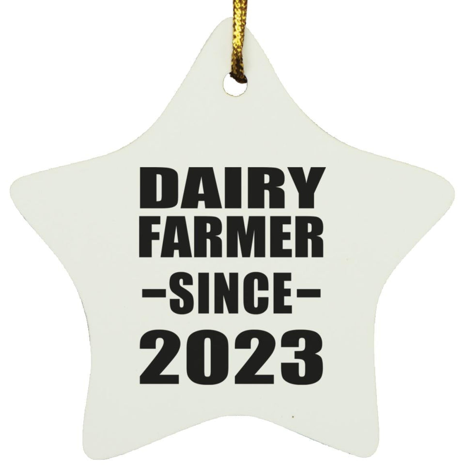 Dairy Farmer Since 2023 - Star Ornament