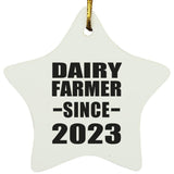 Dairy Farmer Since 2023 - Star Ornament