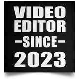 Video Editor Since 2023 - Poster Square