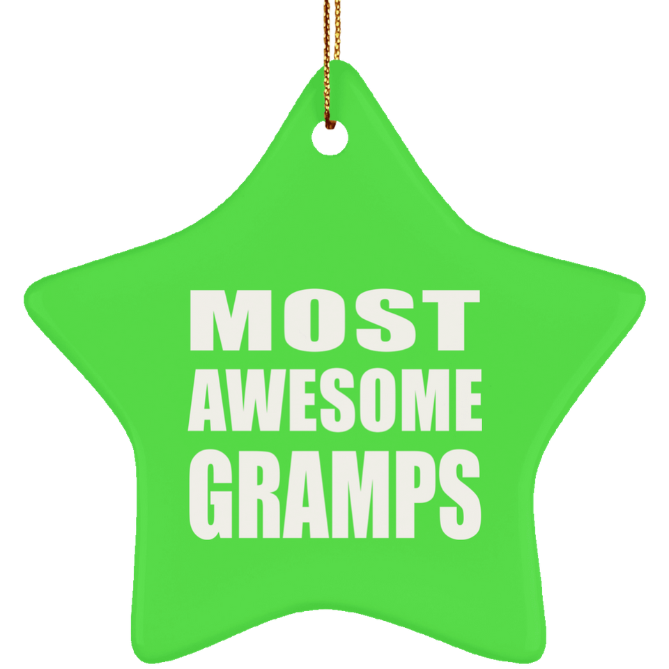 Most Awesome Gramps - Star Ornament