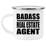 Badass Real Estate Agent - 12oz Camping Mug