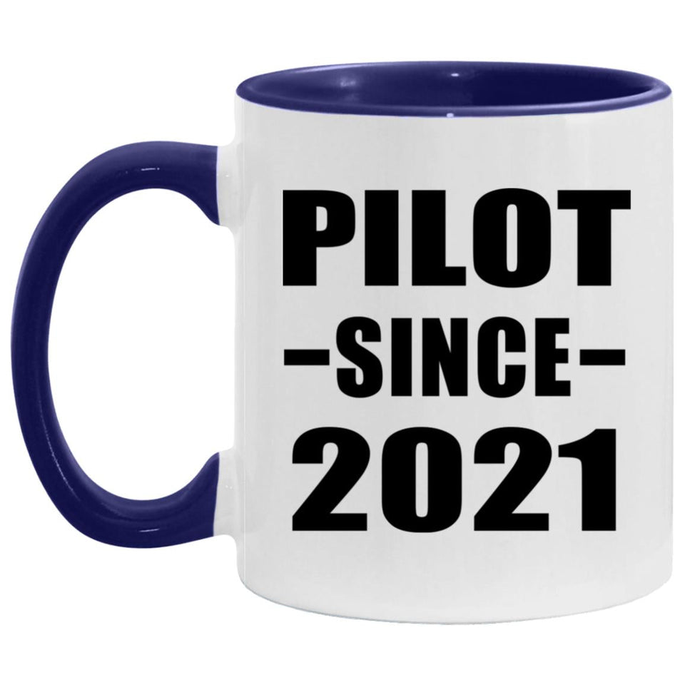 Pilot Since 2021 - 11oz Accent Mug Purple