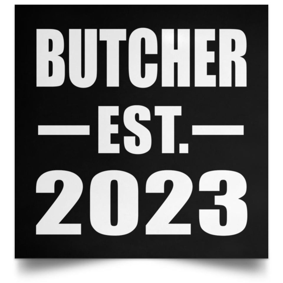Butcher Established EST. 2023 - Poster Square