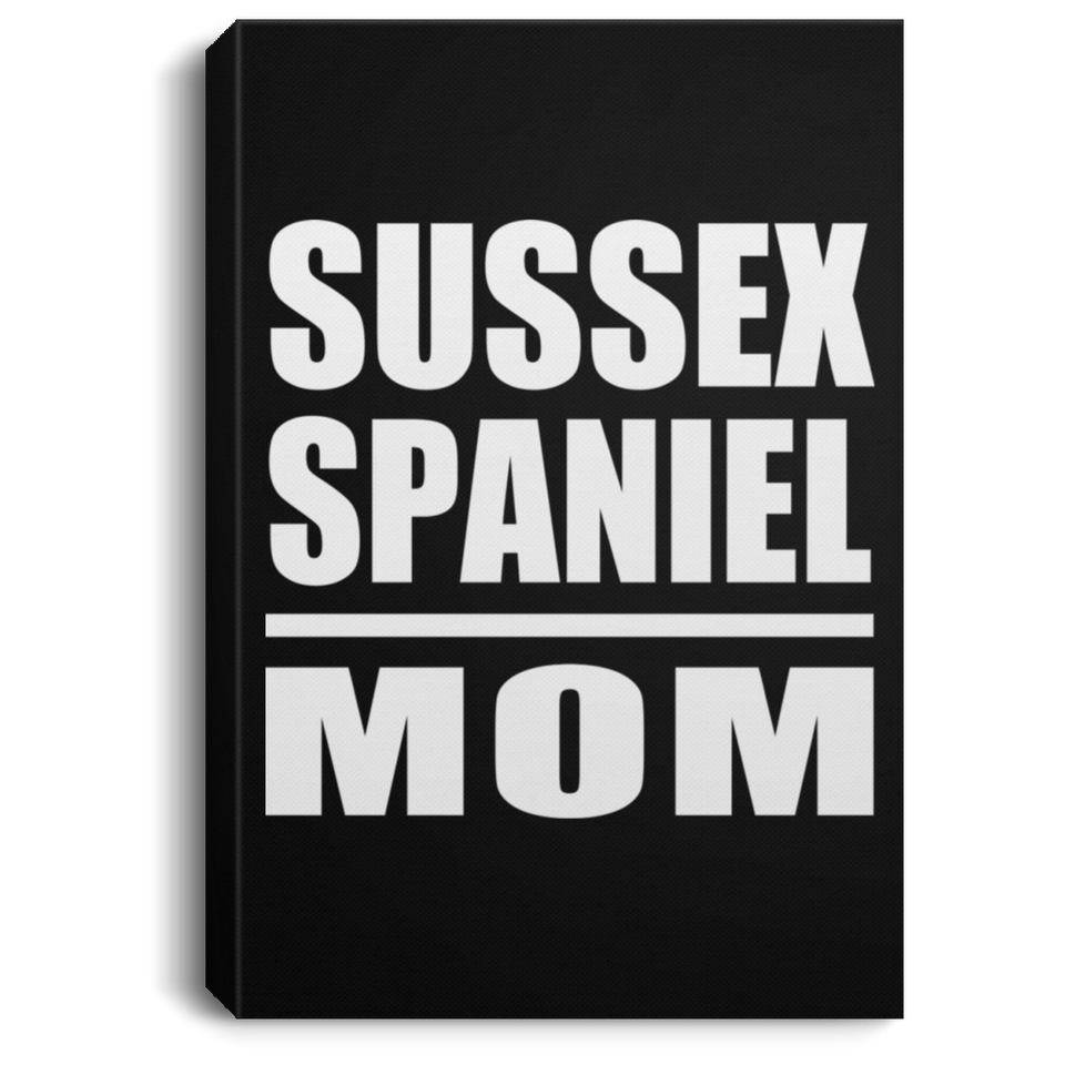 Sussex Spaniel Mom - Canvas Portrait