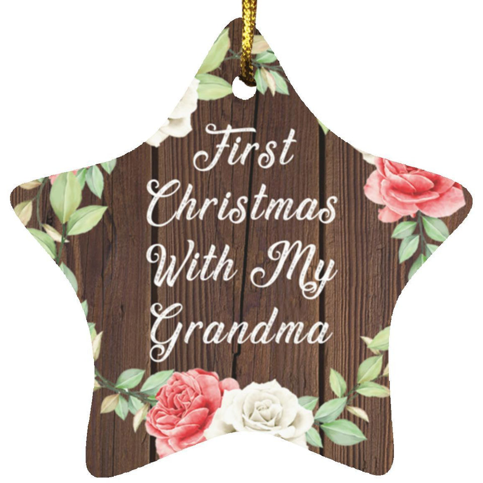 First Christmas With My Grandma - Star Ornament A