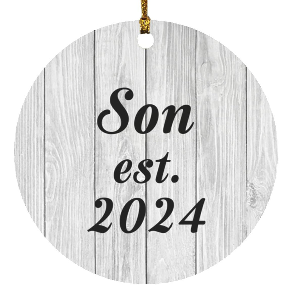 Son Established Est. 2024 - Circle Ornament F