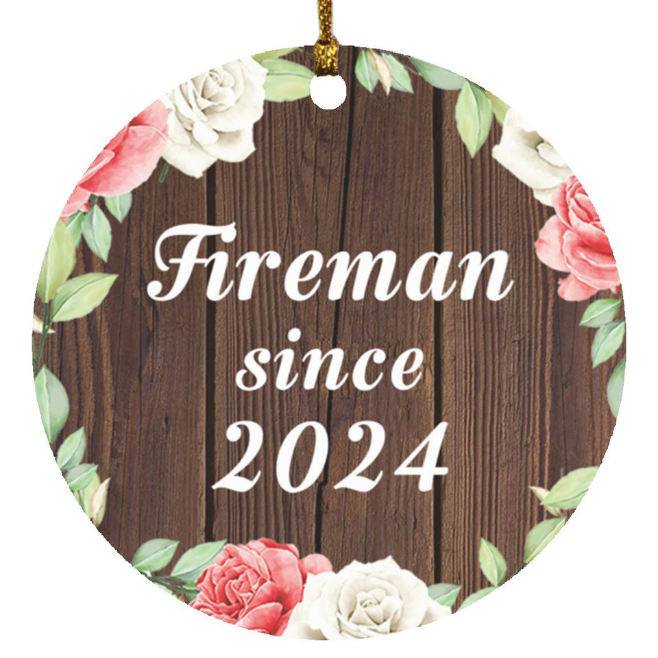 Fireman Since 2024 - Circle Ornament A