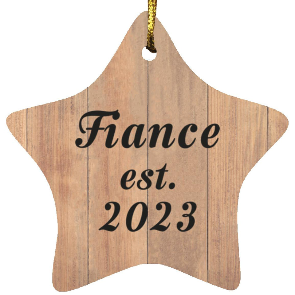 Fiance Established Est. 2023 - Star Ornament C