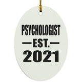 Psychologist Established EST. 2021 - Oval Ornament
