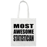 Most Awesome Statistician - Tote Bag White