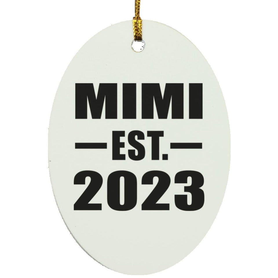 Mimi Established EST. 2023 - Oval Ornament