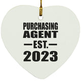 Purchasing Agent Established EST. 2023 - Heart Ornament