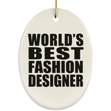 World's Best Fashion Designer - Oval Ornament