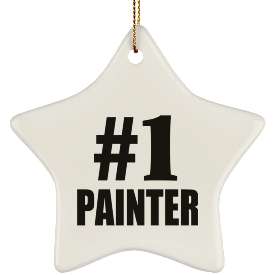 Number One #1 Painter - Star Ornament