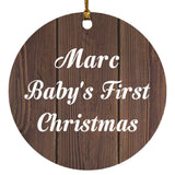 Marc Baby's First Christmas - Circle Ornament D