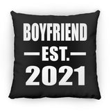 Boyfriend Established EST. 2021 - Throw Pillow Black