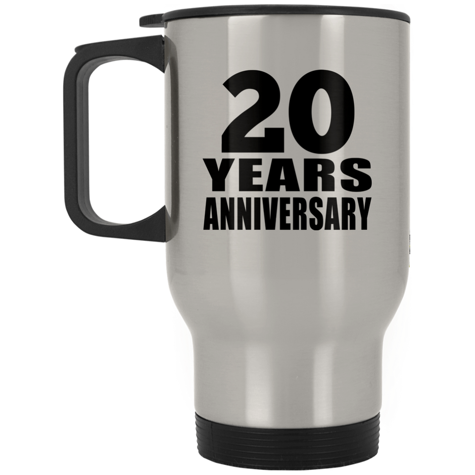 20th Anniversary 20 Years - Silver Travel Mug