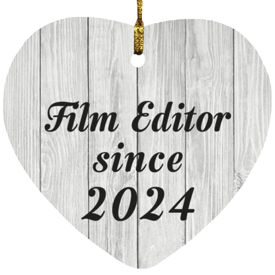 Film Editor Since 2024 - Heart Ornament F