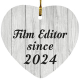 Film Editor Since 2024 - Heart Ornament F