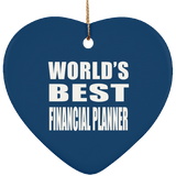 World's Best Financial Planner - Heart Ornament