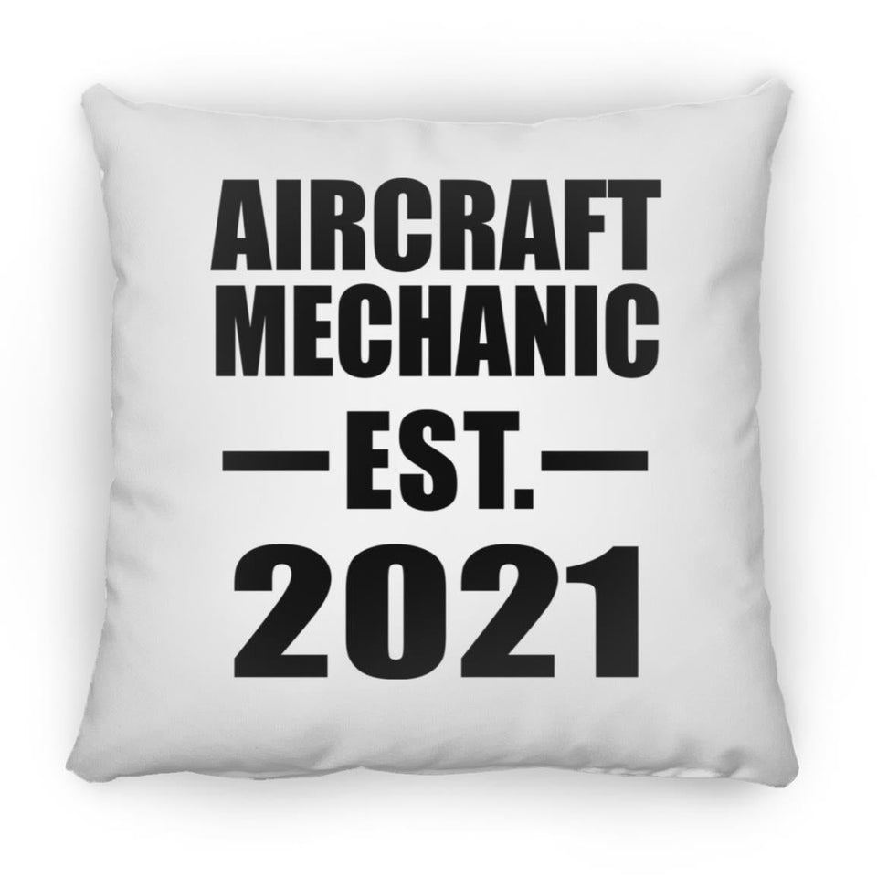 Aircraft Mechanic Established EST. 2021 - Throw Pillow