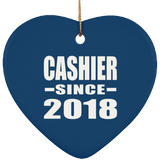 Cashier Since 2018 - Heart Ornament