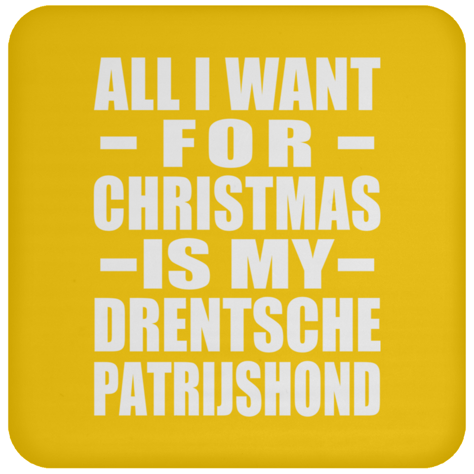 All I Want For Christmas Is My Drentsche Patrijshond - Coaster