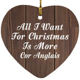All I Want For Christmas Is More Cor Anglais - Heart Ornament D