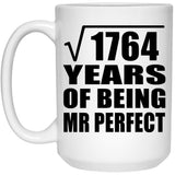 42nd Anniversary Square Root of 1764 Years of Mr Perfect - 15oz Coffee Mug