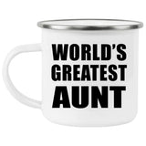 World's Greatest Aunt - 12oz Camping Mug