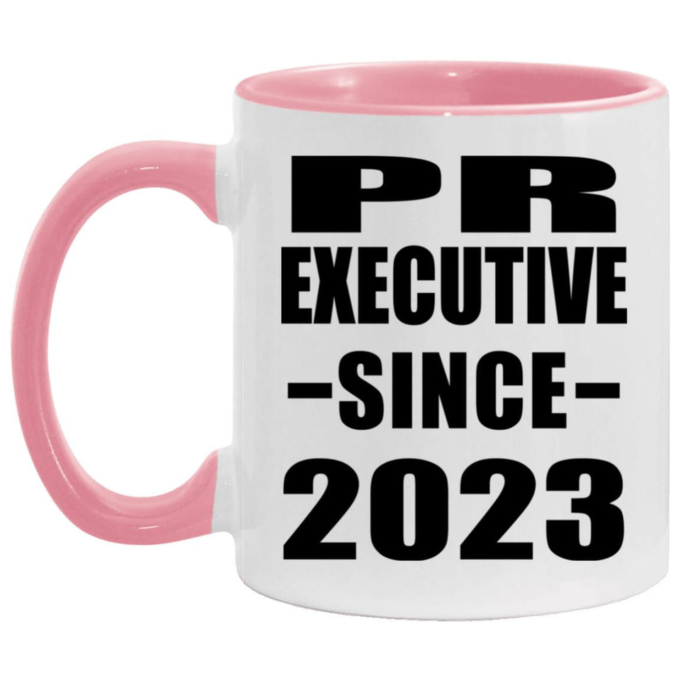 Pr Executive Since 2023 - 11oz Accent Mug Pink