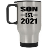 Son Established EST. 2021 - Silver Travel Mug