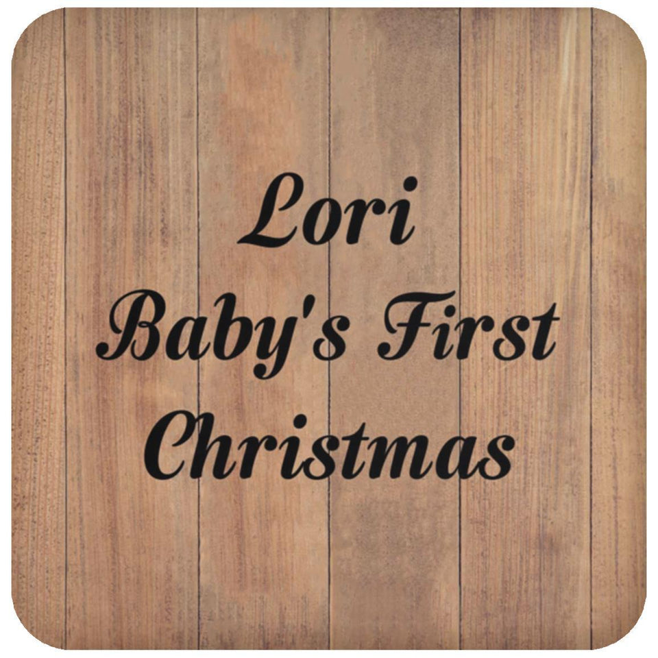 Lori Baby's First Christmas - Drink Coaster C