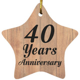 40th Anniversary 40 Years Anniversary - Star Ornament C