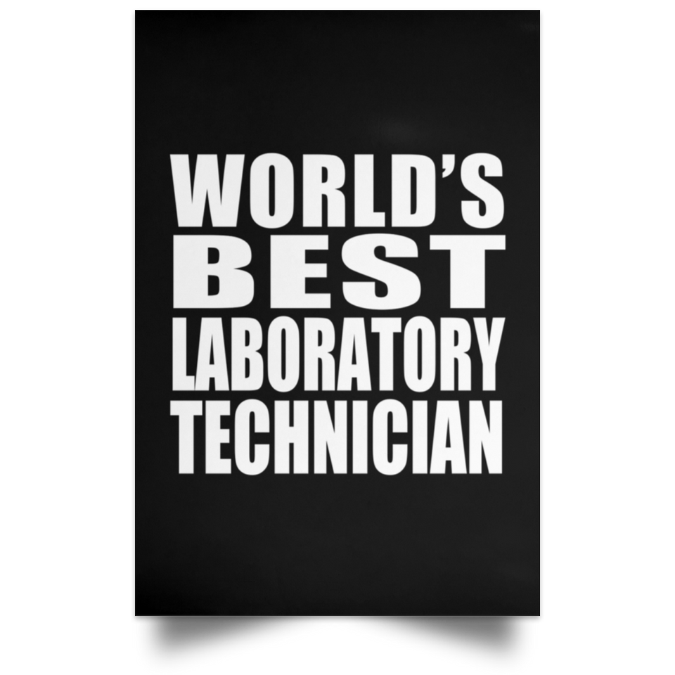 World's Best Laboratory Technician - Poster Portrait
