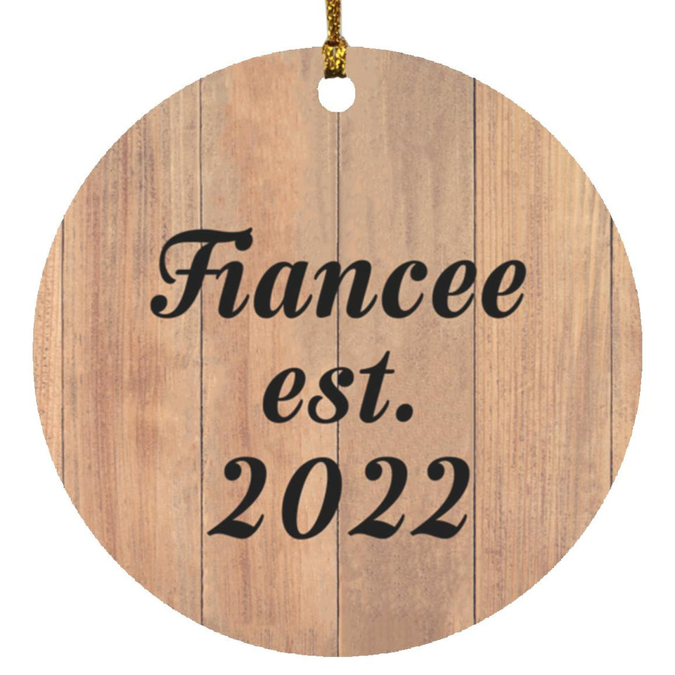 Fiancee Established EST. 2022 - Circle Ornament C