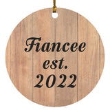 Fiancee Established EST. 2022 - Circle Ornament C