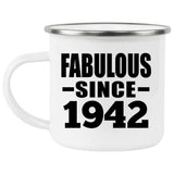 82nd Birthday Fabulous Since 1942 - 12oz Camping Mug