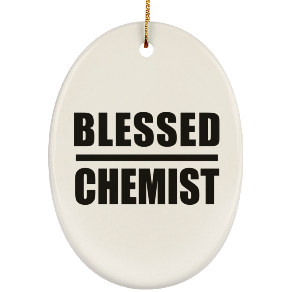 Blessed Chemist - Oval Ornament