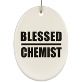 Blessed Chemist - Oval Ornament