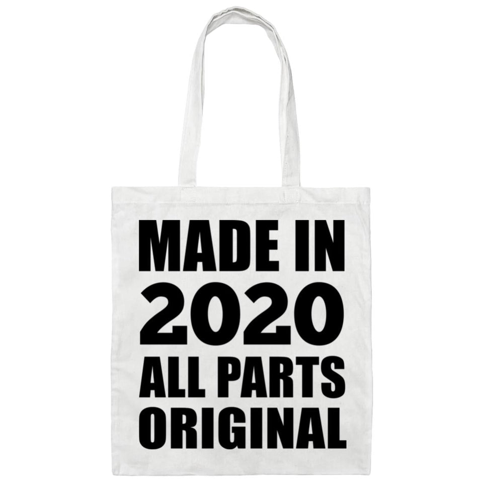 4th Birthday Made in 2020 All Parts Original - Tote Bag White
