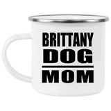 Brittany Dog Mom - 12oz Camping Mug