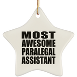 Most Awesome Paralegal Assistant - Star Ornament