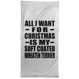 All I Want For Christmas Is My Soft Coated Wheaten Terrier - Hand Towel