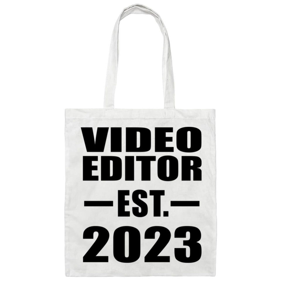 Video Editor Established EST. 2023 - Tote Bag White