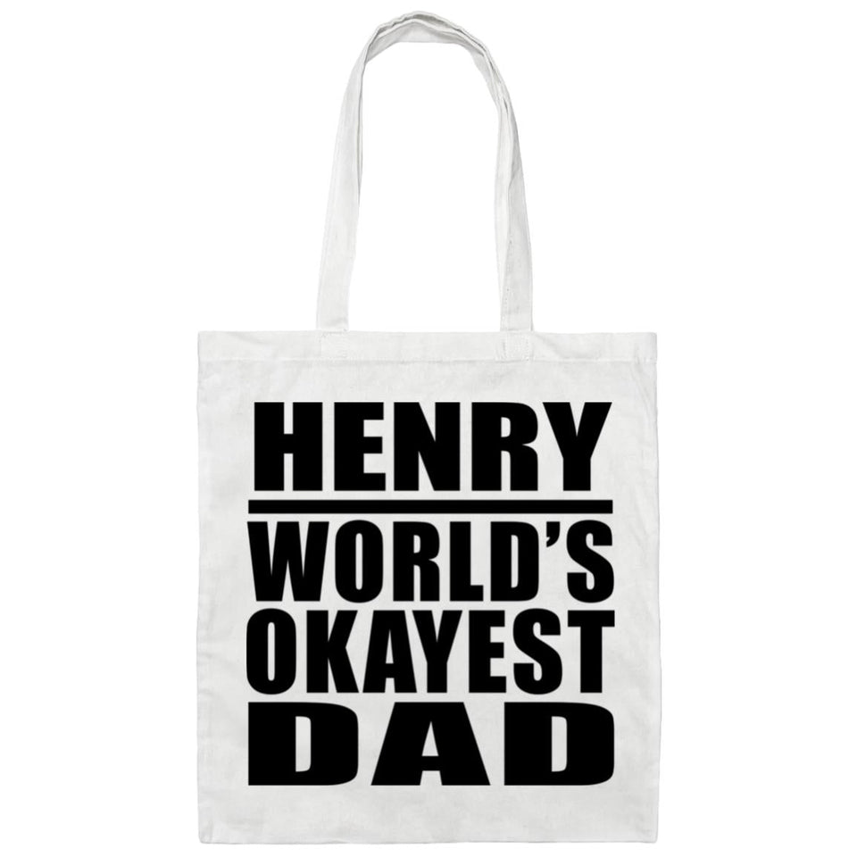 Henry World's Okayest Dad - Tote Bag White
