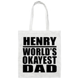 Henry World's Okayest Dad - Tote Bag White