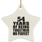 54th Anniversary 54 Years Of Being Mr Perfect - Star Ornament