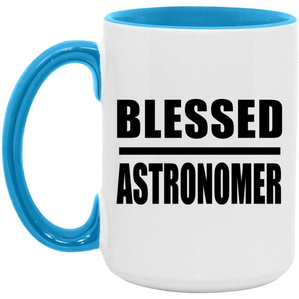 Blessed Astronomer - 15oz Accent Mug Blue